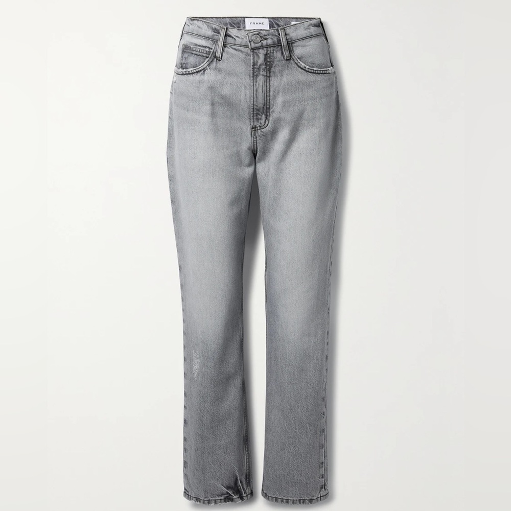 Frame Le High 'N' Tight high-rise straight-leg jeans